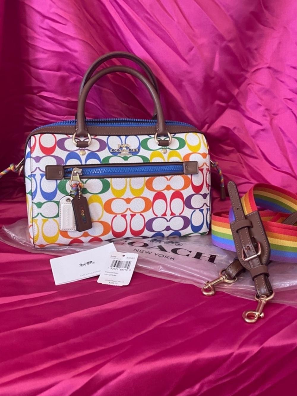 COACH SIGNATURE RAINBOW ROWAN